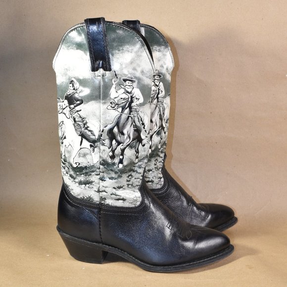 * Vintage DURANGO Shades of the Old West Boot 6 - Picture 3 of 16